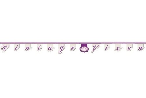 Creative Converting Vintage Vixen 60th Birthday Jointed Letter Banner - Picture 2 of 2