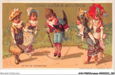 AHHP8-1492 - CHROMOS - CHOCOLATE-GUERIN-BOUTRON - PARIS - etwas Ablenkung