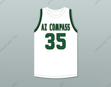 CUSTOM Jabari Walker 35 AZ Compass Prep Dragons White Jersey 1Stitched S-6XL