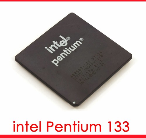 VINTAGE CERAMIC CPU PROZESSOR INTEL PENTIUM 133 MHz SOCKEL 5 7 66Mhz BUSTAKT 32 - Bild 1 von 1