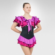 Ice Skating Figure Skating Lilac/Hot Berry spandex dress size XSmall Adult