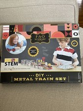 FAO Schwarz metal train set 241 piece Age 8 STEM SCIENCE