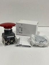 New-Allen Bradley 800T-D6LB 30mm Momentary Push Button Jumbo Red Metal Mushroom