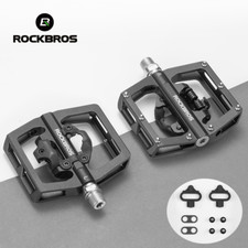 Rockbros Bike Pedals Spd Lock Pedals Non-slip Mtb 2 In 1 Dual Function Pedals
