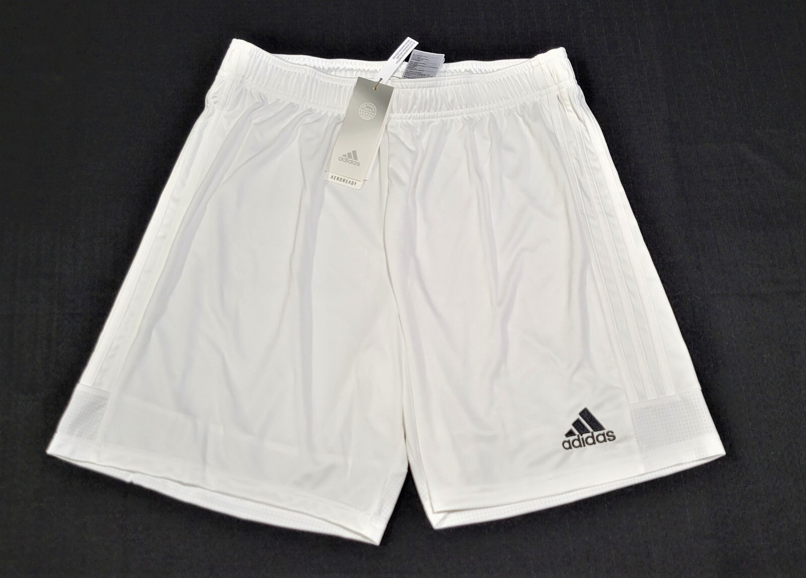 Adidas Men's Soccer Training Shorts Tastigo DW9146 White Futbol Soccer