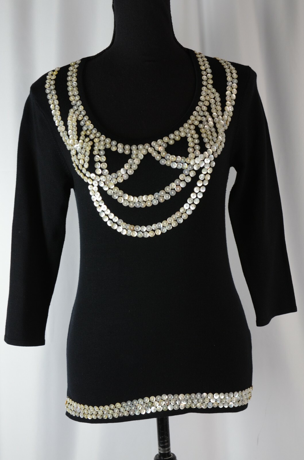 Cache Women's Pullover Blouse Size Medium Silk Bl… - image 7