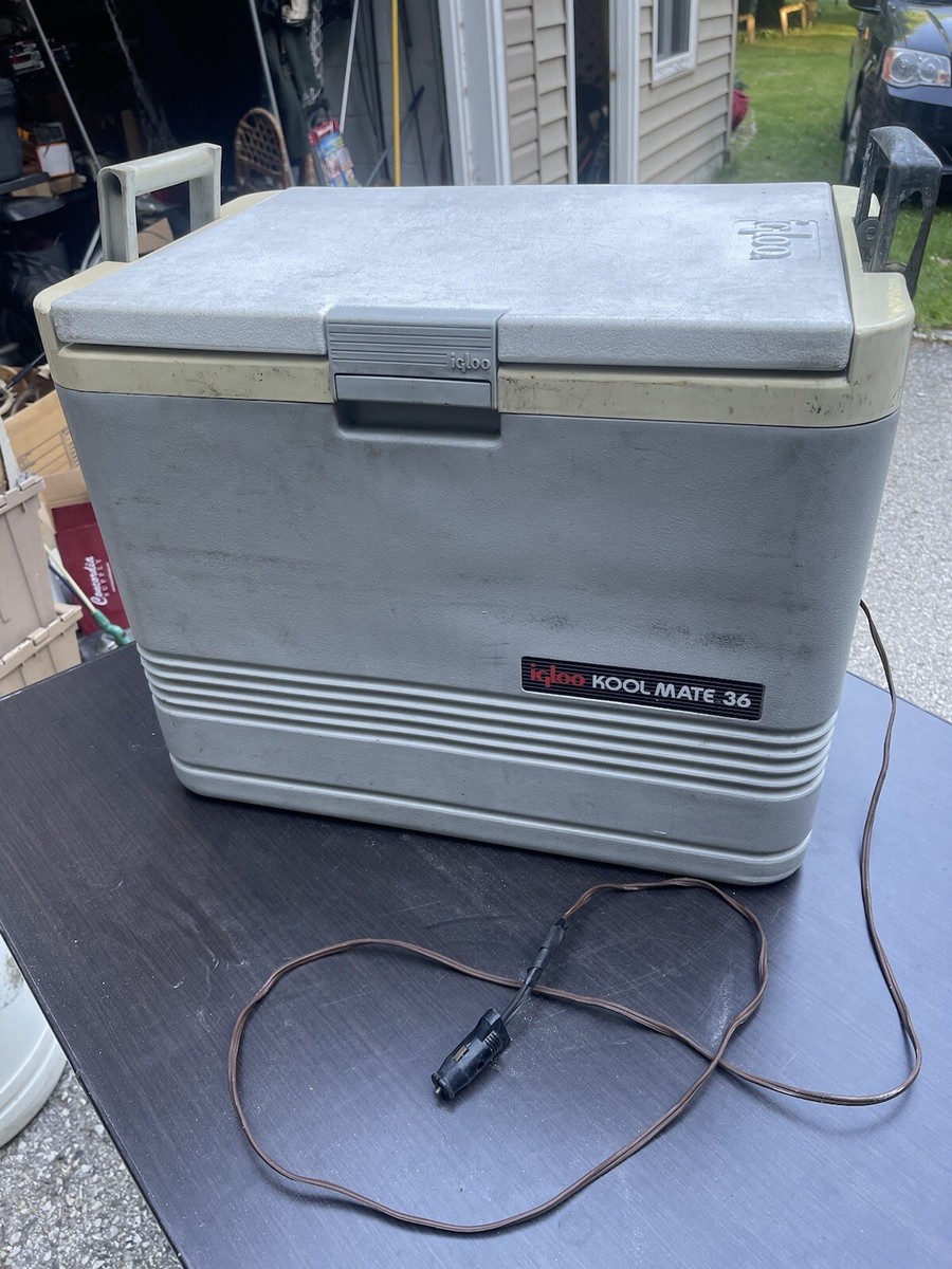 お話中 閉店セール中【貴重】iqloo イグルー KOOL MATE36 Igloo Kool Mate 36 qt Portable Thermo Electric Cooler Warmer