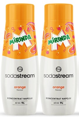 PACK OF 2 Sodastream MIRINDA Syrup - Bottle 2 x 440 ml / 30 fl oz