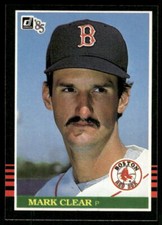1985 Donruss Mark Clear #538 Boston Red Sox