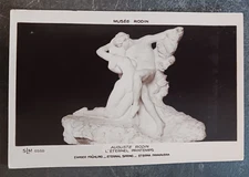 vtg postcard art Musee RODIN RPPC Eternal Spring sculpture unposted real photo