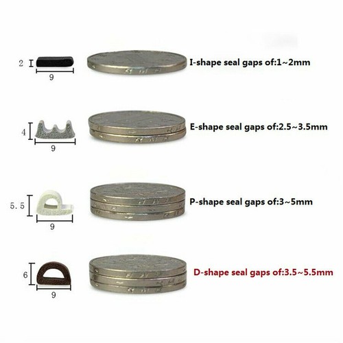 EPDM Weatherbar Soundproof Draft Self Adhesive Rubber Door Window Seal Strip - Picture 5 of 10