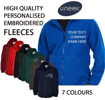 personalised fleece jackets