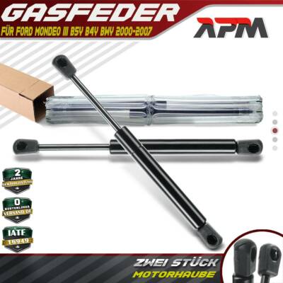 Ford Frankberg 2x Gasfeder Dämpfer Motorhaube Kompatibel Mit Mondeo III B5Y Schrägheck 2000-2007 Mondeo III B4Y Stufenheck 2000-2007 Mondeo III Turnier BWY Kombi 2000-2007 Mondeo Mk3