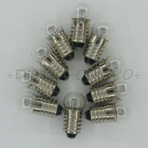 E10 24x11.5mm Balloon Bulb (Lot of 10 Bulbs) Choice of Value - Picture 1 of 1