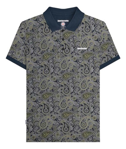 Polo Para Hombres Lambretta Clásico Estampado Paisley Mod Retro Ska Informal Tallas M a 4XL - Imagen 41 de 81