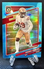 2021 Optic DEEBO SAMUEL #/299 Aqua Blue Prizm Base Parallel🔥San Francisco 49ers