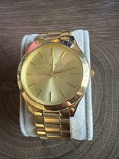 Michael Kors Unisex Slim Runway Gold Tone Stainless Steel Watch 42mm