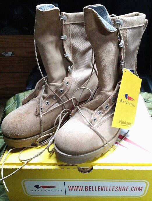 Belleville 790G Military Combat Boots for Men in Tan - US Size 13-image