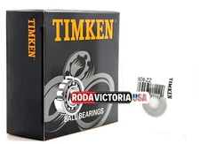 TIMKEN 608 ZZ  DEEP GROOVE BALL BEARING, METAL SHIELDED 8x22x7mm