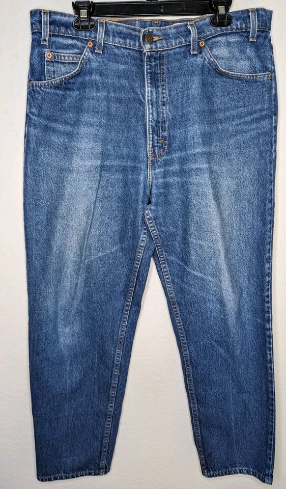 Vintage Levis Jeans Mens Size 36X30 550 Relaxed Fit Tapered Leg Orange ...