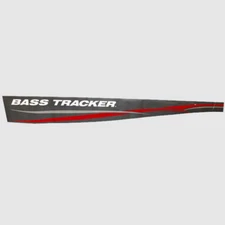 Tracker Boat Hull Graphic Decal 129016 | Bass Gray Red Sticker (STBD)