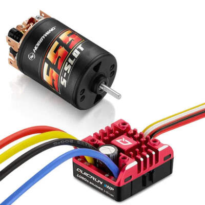 HOBBYWING 38020352 QuicRun 1080 G2 ESC with 555 13T Brushed Motor Combo