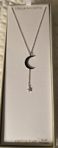 Stella Picciotto .925 SS \u0026 CZ Crescent 