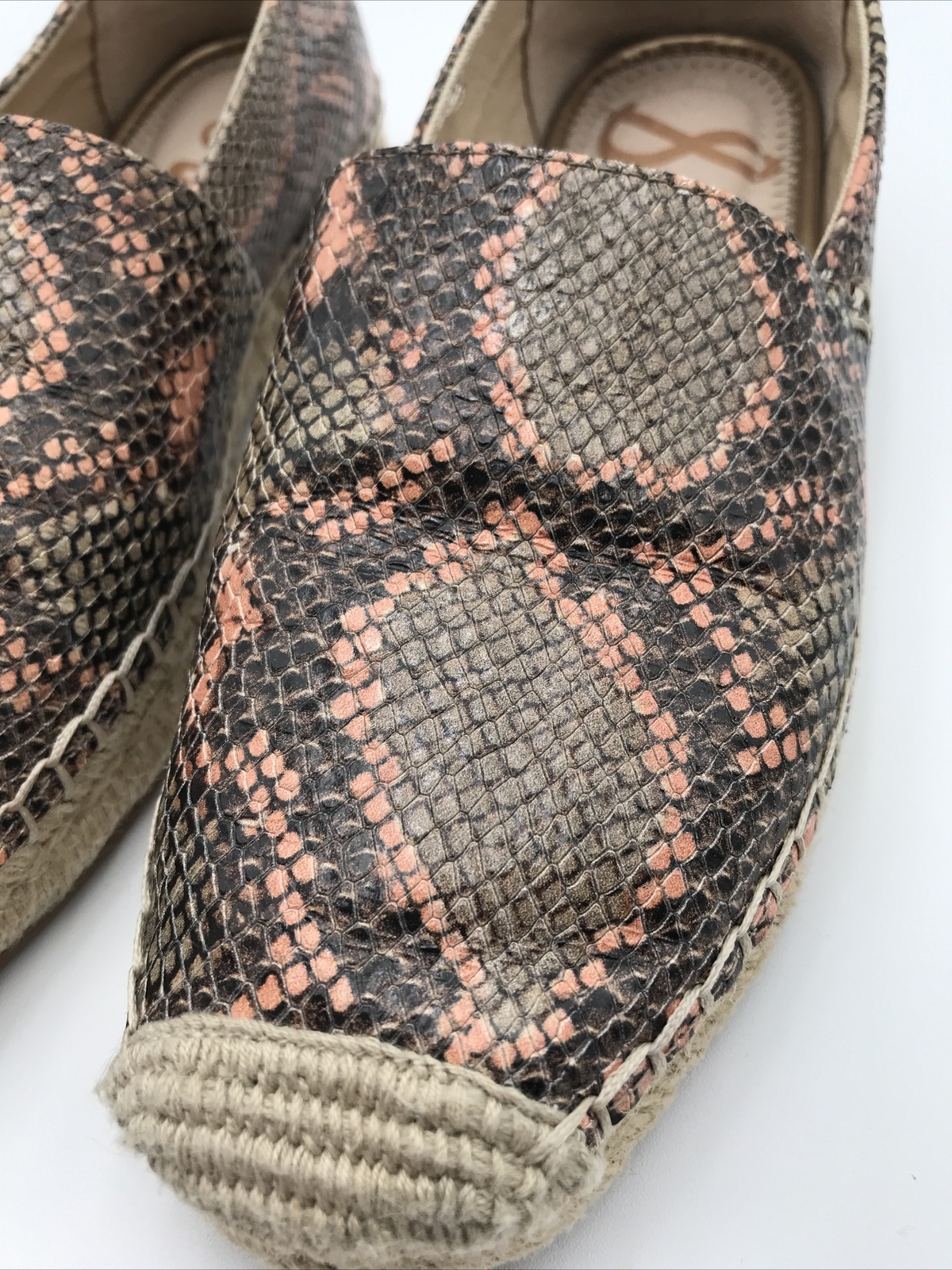 Sam Edelman Leather Snake Print Python Espadrille… - image 6