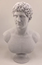 ROMAN SCULPTURE MARC ANTONY 7.9 INCH/200 MM, MUSEUM REPRODUCTION
