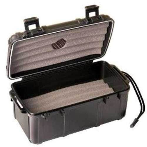 Fess F15 Black Travel Cigar Humidor Waterproof Holder Case for up to 10