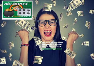 25 ST PATRICKS DAY Fake Lottery Tickets Scratch Cards Prank Gag -Hilarious