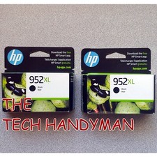 2-PACK HP GENUINE 952XL BLACK INK RETAIL BOX OFFICEJET PRO 8200 8210 8216 8218