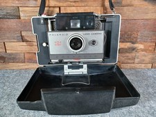 Vintage Polaroid 101 Automatic Land Camera With Flash & Black Case Made in USA