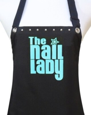 Nail Tech Apron ''NAIL LADY'' waterproof manicurist manicure pedicure salon apron