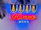 24"x20" Hamm's Beer Flex Led Neon Sign Light Gift Show Man Cave Visual Display