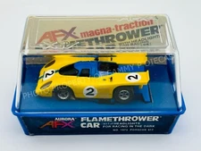 Aurora AFX Flamethrower PORSCHE 917 - HO Slot Car BANDED #1973 NEW !!