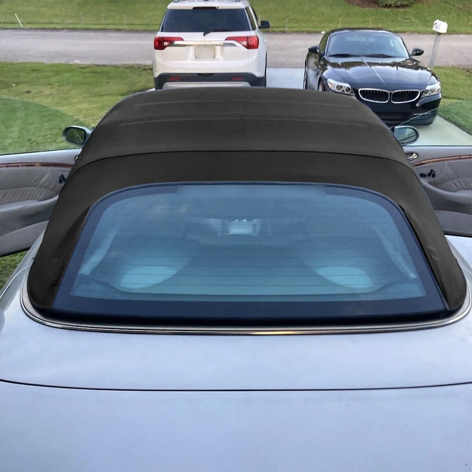 Convertible Soft Top Replacement Black For Mercedes-Benz CLK55 AMG W209 2004-09 - Image 3 of 4