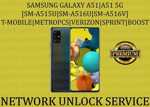 SAMSUNG A51 | A51 5G - VERIZON|T-MOBILE|METROPCS|SPRINT UNLOCK SERVICE. | eBay