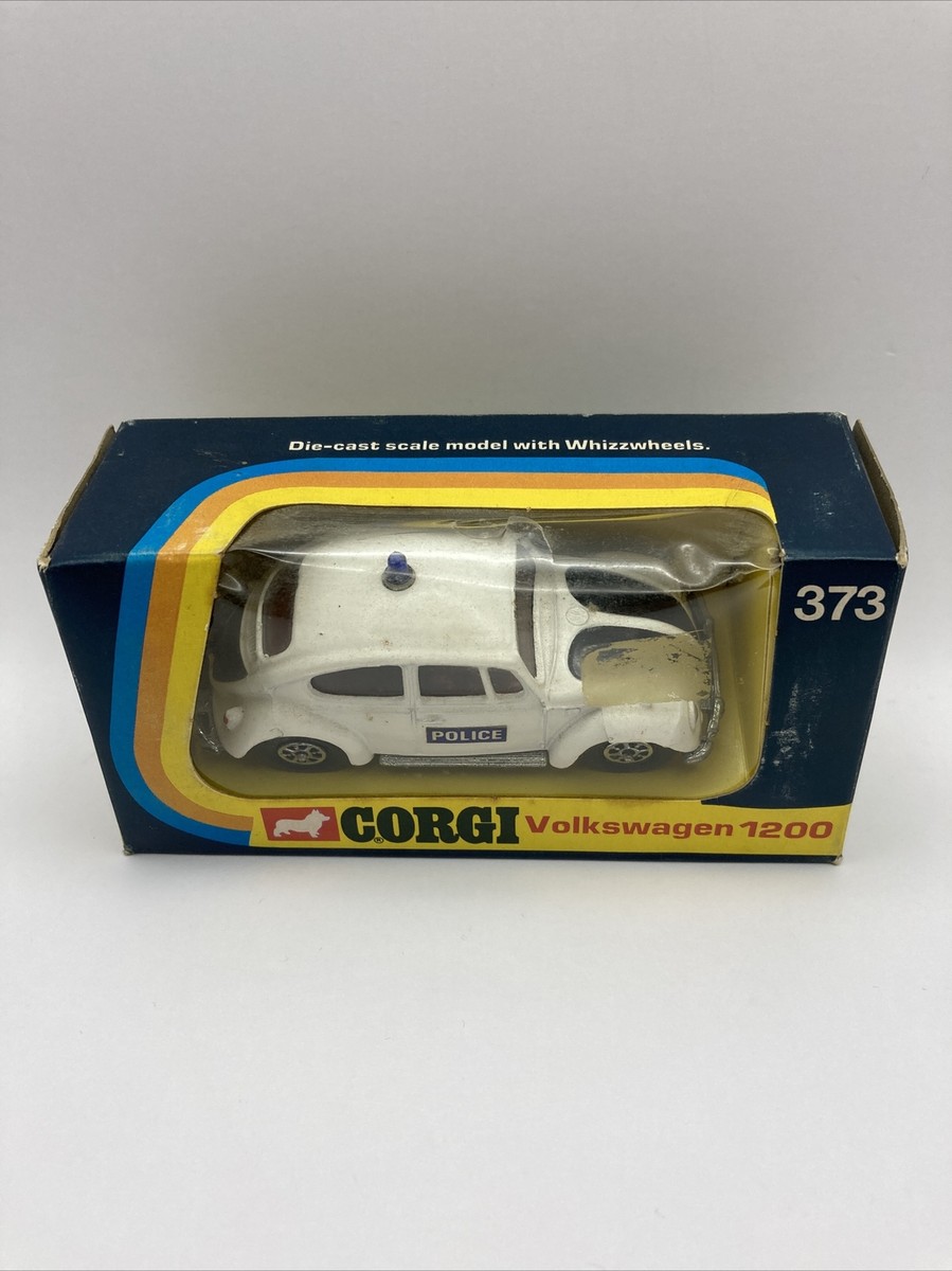 Corgi Volkswagen 1200 Police #373 Crimebusters 1973 White