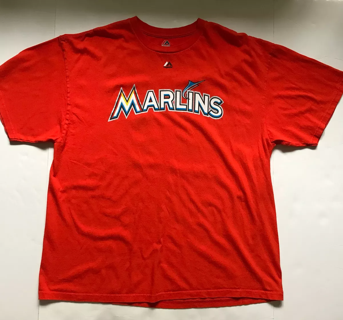 Authentic Miami Marlins Giancarlo Stanton 27 Jersey Style Majestic Shirt 2XL