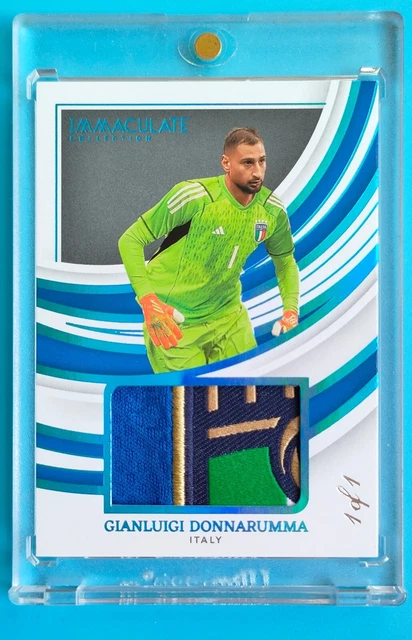 2022 Painini Immaculate  Remarkable Platinum Gianluigi Donnarumma Patch 1/1 !