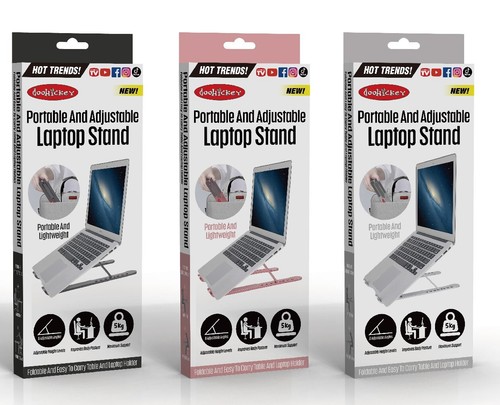 Duhicky Doohickey Laptop Stand, Portable and Adjustable, 8 Adjustable Angles ...