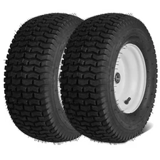 VEVOR Set of 2 16x6.50-8 Tires & Wheels for Lawn & Garden Mower Turf Tires