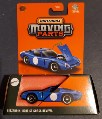 Matchbox Moving Parts Bizzarrini 5300 GT Corsa Revival Blue