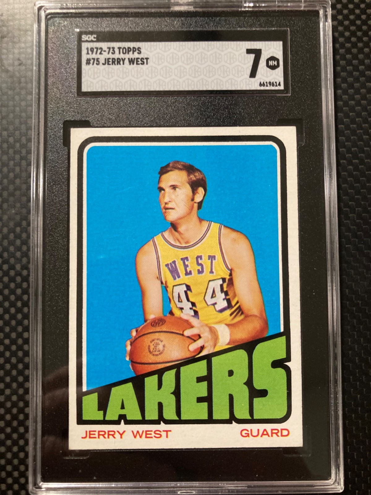 1972-73 Topps - Jerry West #75 Los Angeles Lakers SGC 7 Hall of Fame