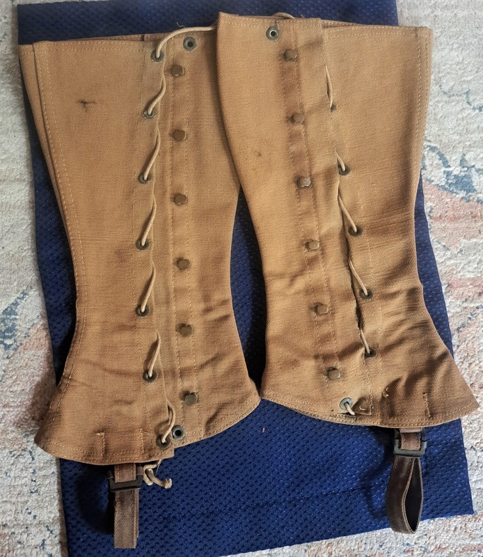 Very Nice Spanish American/Pre WW1 War Leggings-Rosenwasser Brothers Maker