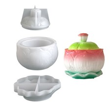Silicone Storage Box Mold Set For DIY Resin Jar Unique Gift And Home Decoration