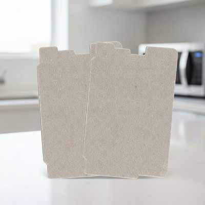 Microwave Waveguide Cover 2 Pcs Mica Slice Thick Heat Insulation Parts for Sharp