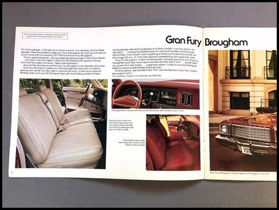 1977 Plymouth Gran Fury Original Car Dealer Sales Brochure Catalog