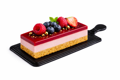 10cm Mini Rechteckig Mousse Kuchen Brett Wiederverwendbar Kunststoff Dessert Display Kuchen
